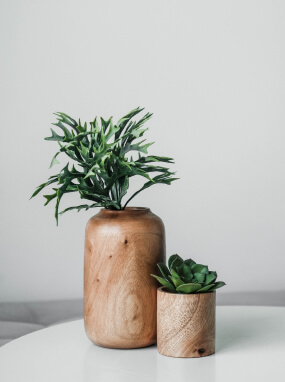 Wooden Vases